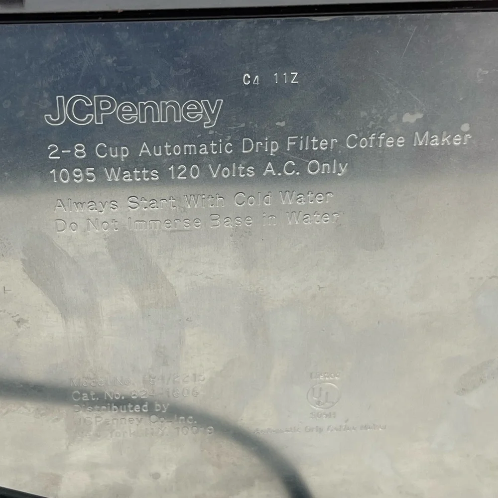 ⭐️JCPenney Vintage 1970s Coffee Maker